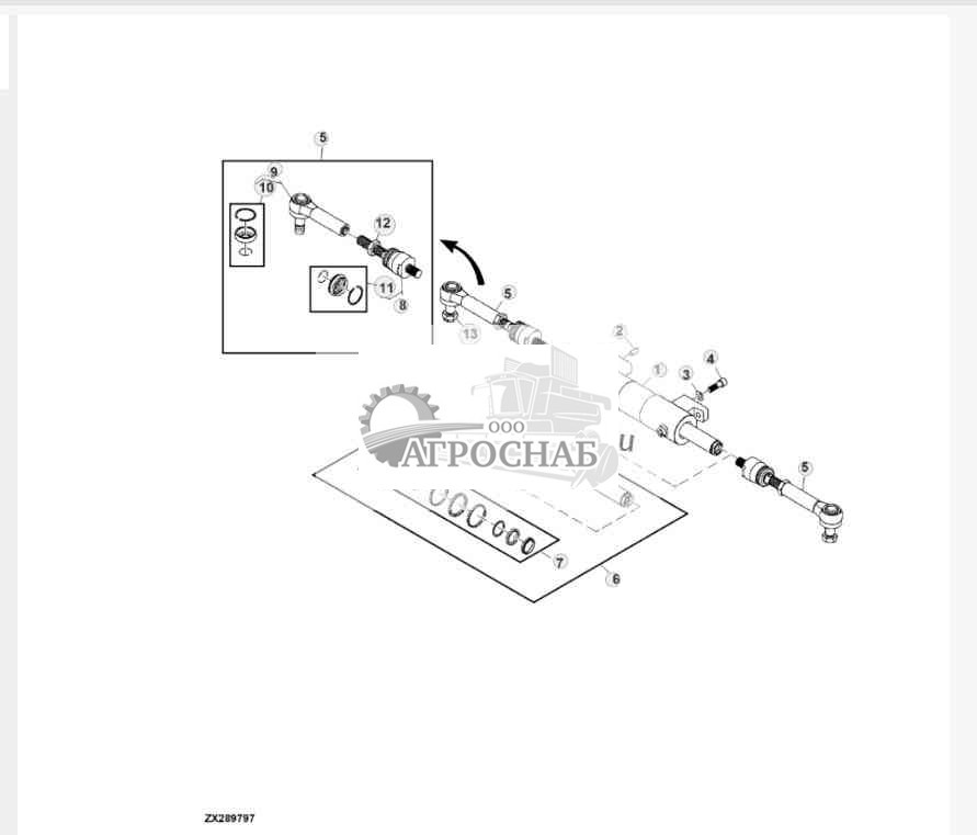 Рулевая тяга заднего моста для тяжелых условий эксплуатации, 4WD 